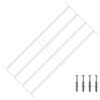 vidaXL Krata zabezpieczająca do okien z 4 poprzeczkami 63-114 cm