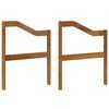 vidaXL Podłokietnik 2 pcs naturalny 59 x 4 x 73 cm Lite Drewno Akacji