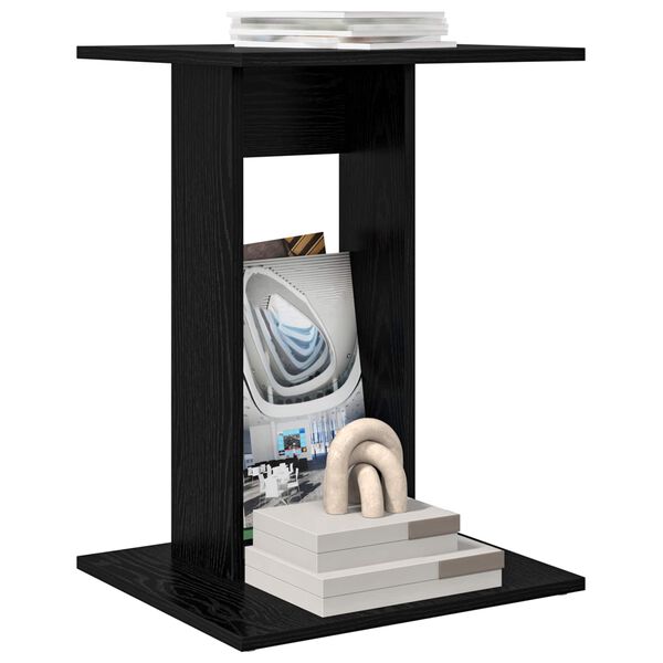 vidaXL Stolik boczny Czarny Dąb 45 x 40 x 62,5 cm