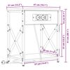vidaXL Szafka Nocna 2 pcs Dąb wędzony 41 x 31 x 51 cm