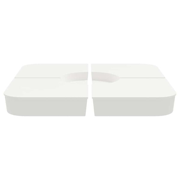 vidaXL Podstawa do parasola, 4-cz., 100 kg, PP