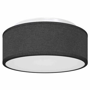vidaXL Lampa Sufitowa Z reflektorami Czarny 30 x 30 x 13,5 cm tkanina