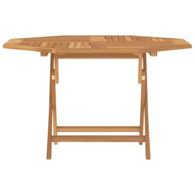 vidaXL Składany stół ogrodowy, 110x110x75 cm, lite drewno tekowe