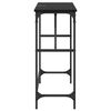 vidaXL Konsola Czarny Dąb 75 x 32 x 75 cm Materiał drewnopochodny