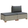 vidaXL 2 szt. Zestaw Rattanowy z Poduszkami GENDT Naturalny rattan