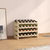 vidaXL Stojak na wino, 65x29x46 cm, lite drewno sosnowe