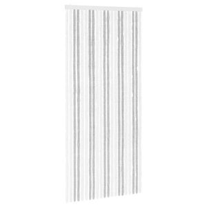 vidaXL Firanka owadobojna z chenillu Jasnoszary i biały. 90 x 200 cm