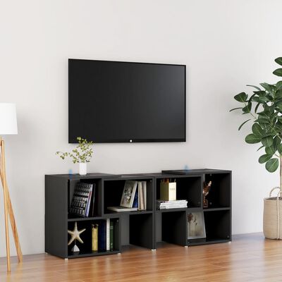 vidaXL Szafka pod telewizor, czarna, 104x30x52 cm