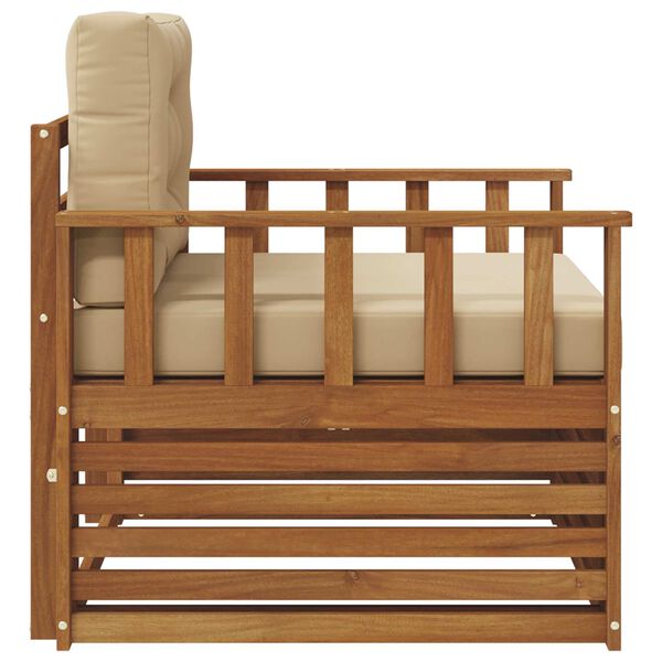 vidaXL Zestaw sof na zewnątrz Lite drewno akacjowe i poliester