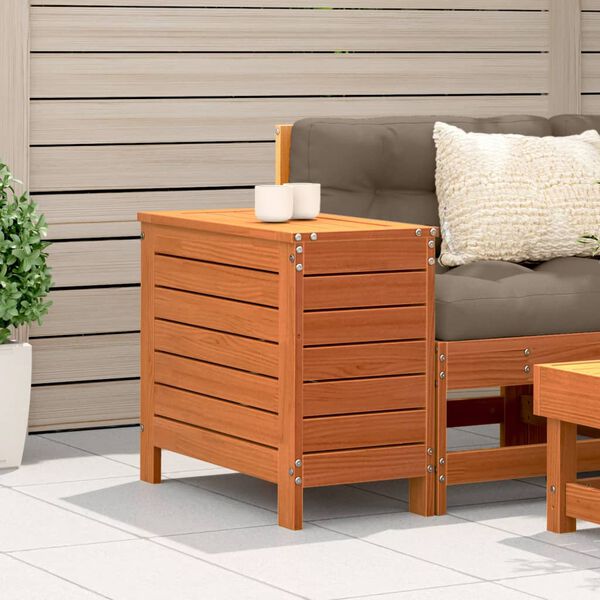 vidaXL Podn&oacute;żek ogrodowy, woskowy brąz, 62x31,5x52 cm, drewno sosnowe