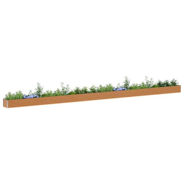 vidaXL Podniesiona rabata ogrodowa 970 x 50 x 36 cm Stal Galwanizowana
