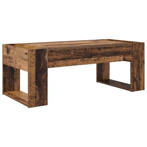 vidaXL Stolik kawowy Stare drewno 110 x 50 x 41 cm Drewno inżynieryjne