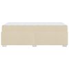 vidaXL Ramka ł&oacute;żka z materacem Kremowy 100 x 200 cm tkanina