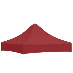 vidaXL Dach do namiotu imprezowego, 2 x 2 m, burgundowy, 270 g/m&sup2;