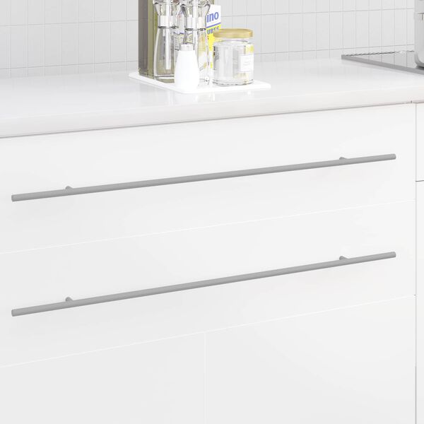 vidaXL Uchwyt do szafki 12 pcs Srebrny 800 mm Stal nierdzewna