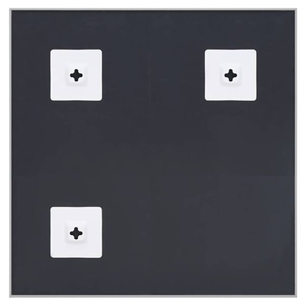 vidaXL Lustro w srebrnej ramie, 60x60 cm