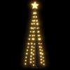 vidaXL Ozdoba świąteczna w kształcie choinki, biała 84 LED, 50x150 cm