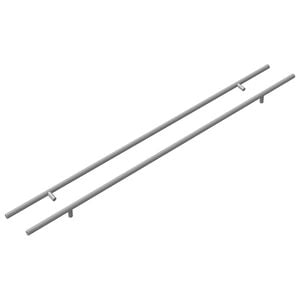 vidaXL Uchwyt do szafki 2 pcs Srebrny 800 mm Stal nierdzewna