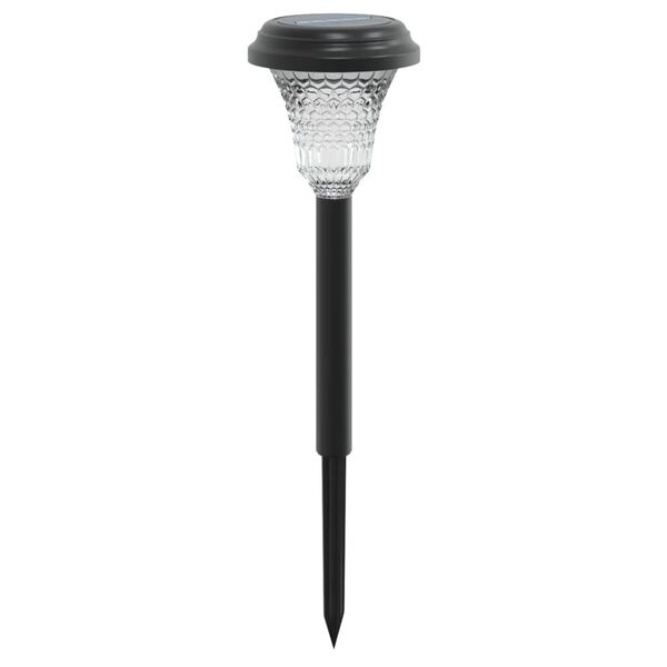 vidaXL Solarne lampki ogrodowe, z kolcem, 12 szt., białe światło