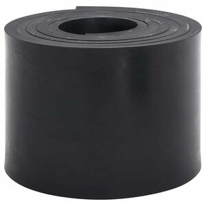 vidaXL Gumowa krawędź do pługa śnieżnego czarna 300x15x1 cm