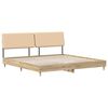 vidaXL Ł&oacute;żko dwuosobowe z zagł&oacute;wkiem Dąb sonoma i kremowy 200 x 200 cm