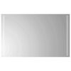 vidaXL Lustro łazienkowe LED przezroczysty 80 x 50 cm szkło hartowane