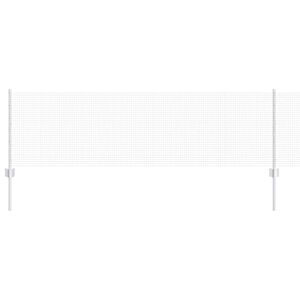 vidaXL Ogrodzenie z słupkiem Srebrny 0,6 x 10 m Stal