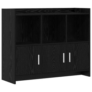 vidaXL Bufet Czarny dąb 98,5 x 33 x 80 cm Drewno inżynieryjne