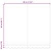 vidaXL Markiza zwijana Czerwony 300 x 250 cm Poliester i Metal