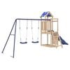 vidaXL Plac zabaw do ogrodu, lite drewno sosnowe