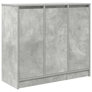 vidaXL Komoda Betonowa Szara 85x34x76 cm Drewno klejone