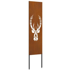vidaXL Ekran zapewniający prywatność w ogrodzie Rdzawy 32 x 140 cm