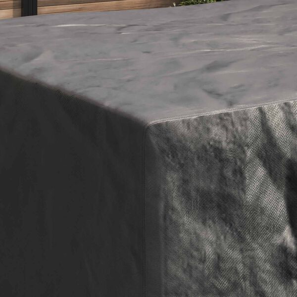vidaXL Pokrowiec na meble Gładki Czarny 240 x 190 x 90 cm 420D