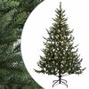 vidaXL Sztuczna choinka z zawiasami 120 cm 150 LED Ciepła biel