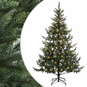 vidaXL Sztuczna choinka z zawiasami 120 cm 150 LED Ciepła biel