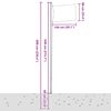 vidaXL Flaga Hiszpanii z masztem, 6,23 m, aluminium