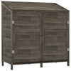 vidaXL Szopa ogrodowa, antracytowa, 102x52x112 cm, lite drewno jodłowe