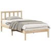 vidaXL Ramka ł&oacute;żka Brązowy 90 x 190 cm Lite drewno sosnowe