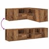 vidaXL Szafka narożna, postarzane drewno, 200x40x45 cm