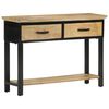 vidaXL Stolik konsolowy, 110x30x75 cm, surowe drewno mango