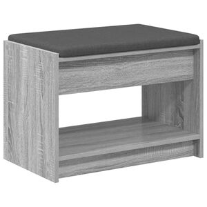 vidaXL Ławka w przedpokoju Szary Sonoma 63 x 38 x 45 cm