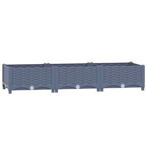 vidaXL Donica do podniesionej rabaty, 120x40x23 cm, polipropylen