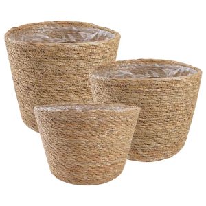 vidaXL 3 szt. naturalny &Oslash;26 x 19 cm 100% Trawa morska