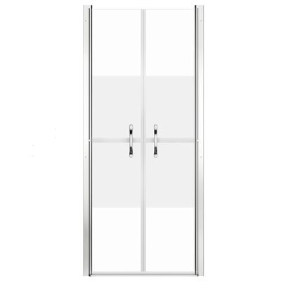 vidaXL Drzwi prysznicowe, szkło częściowo mrożone, ESG, 101x190 cm