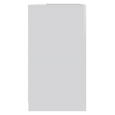vidaXL Szafka, wysoki połysk, biała, 70x40,5x75 cm, płyta wiórowa