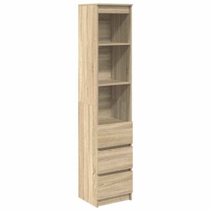 vidaXL Komoda Sonoma Oak 37,5x35x180 cm Drewno klejone