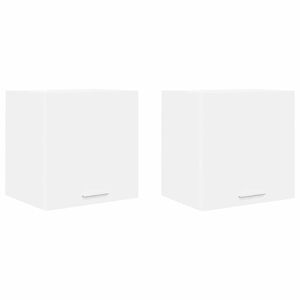 vidaXL Szafka wisząca z przechowywaniem 2 pcs Biały 40 x 31 x 40 cm