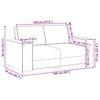 vidaXL Sofa 2-osobowa, r&oacute;żowy, 120 cm, tapicerowana aksamitem