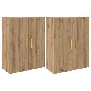 vidaXL Szafka ścienna 2 szt. Dąb rzemieślniczy 69,5 x 34 x 90 cm