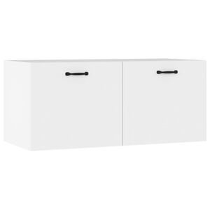 vidaXL Szafka wisząca, biała, 80x35x36,5 cm, materiał drewnopochodny